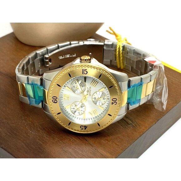 Invicta Women's Watch 21685 Angel Quartz Silver Dial Two Tone Stainless … - Picture 9 of 15